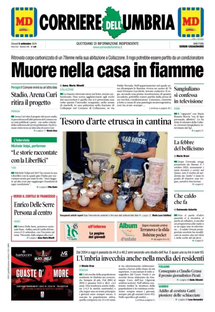 Prima-pagina-corriere umbria-del-2024-09-05